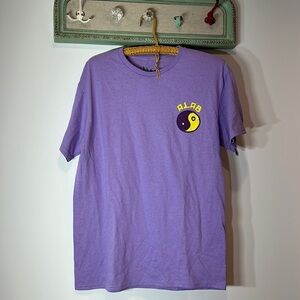 ALAB Skateboard SHIRT Retro Purple Shark Rat CRUISIN and BRUISIN medium